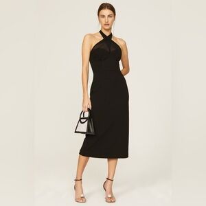 RACHEL Rachel Roy Black Midi Dress